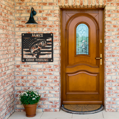 Gone_Fishing_Metal_Sign_Black_Brick_Entrance_Mockup.png