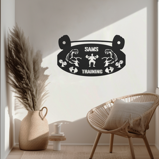 Gym Metal Sign (Training Oval)